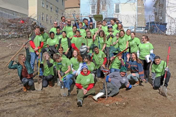 Tree planting volunteers