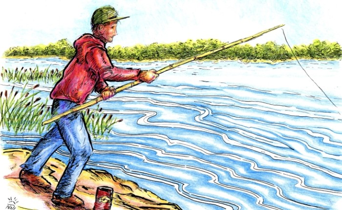 Fishing river boy thumbnail