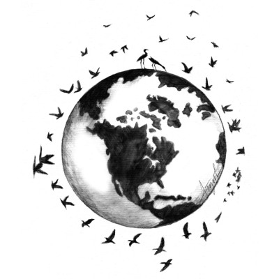 Earth magnetic field cover  by Adelaide Tyrol